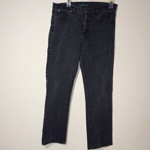 Lauren Ralph Lauren Jeans Co Straight Leg Medium Wash Black Jeans Size 10